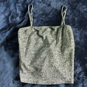 Silver sparkly camisole